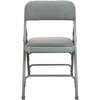 Flash Furniture Advantage Grey Padded Metal Folding Chair, Grey 1" Fabric Seat DPI903F-GG